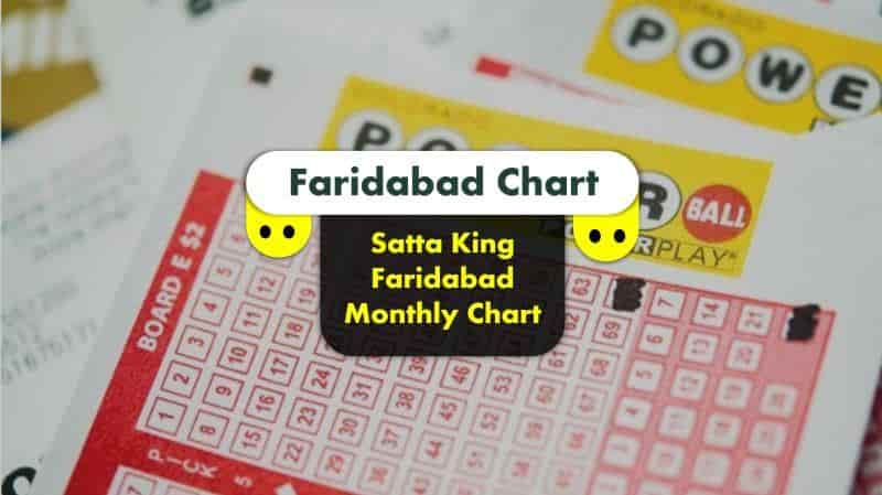 Faridabad - Satta King Result Monthly Chart